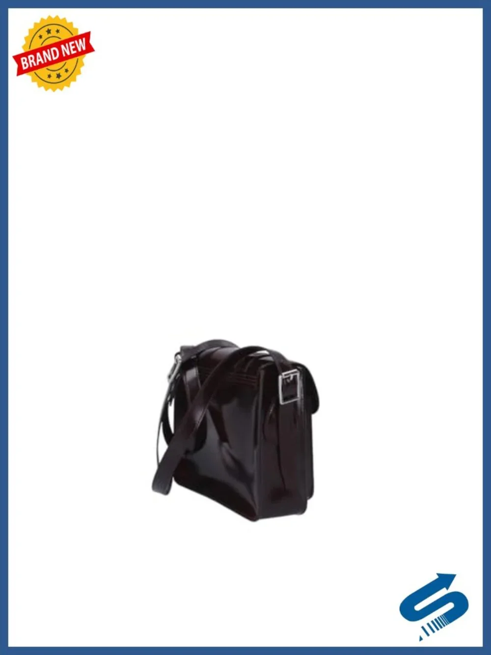 Vegan Faux Leather Satchel with Adjustable Shoulder Strap